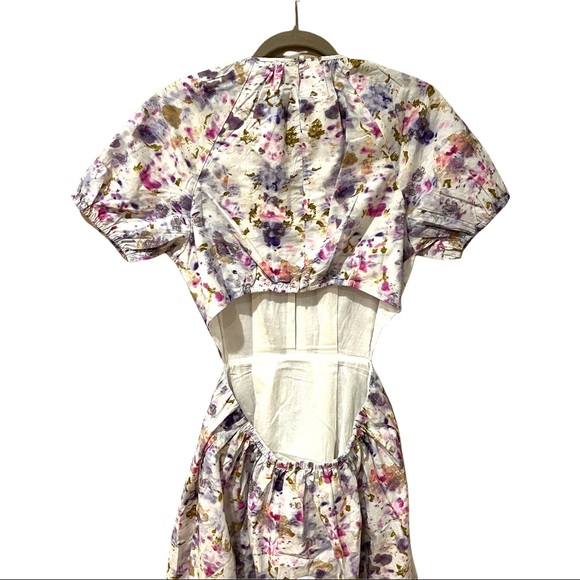 Flora Obscura X J. Crew Side Cutout Dress in Kaleidoscope Floral (8) - Picture 9 of 15